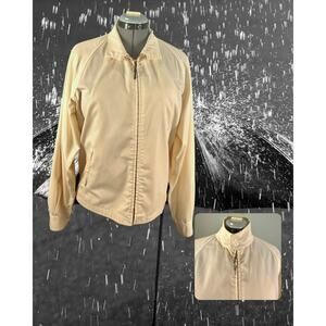 Vintage 60s 70s London Fog Lightweight Zip Up Workwear Khaki Jacket Size 40 Long